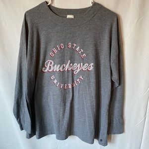 Gray Ohio State Buckeye University T-shirt